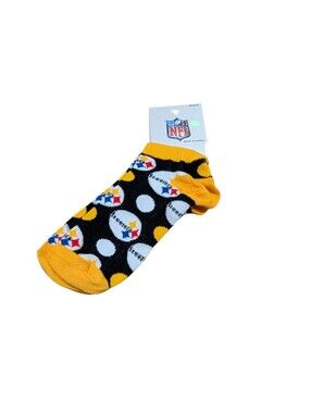 New NFL Pittsburgh Steelers Low Cut Socks Medium (W6-11, M5-10)